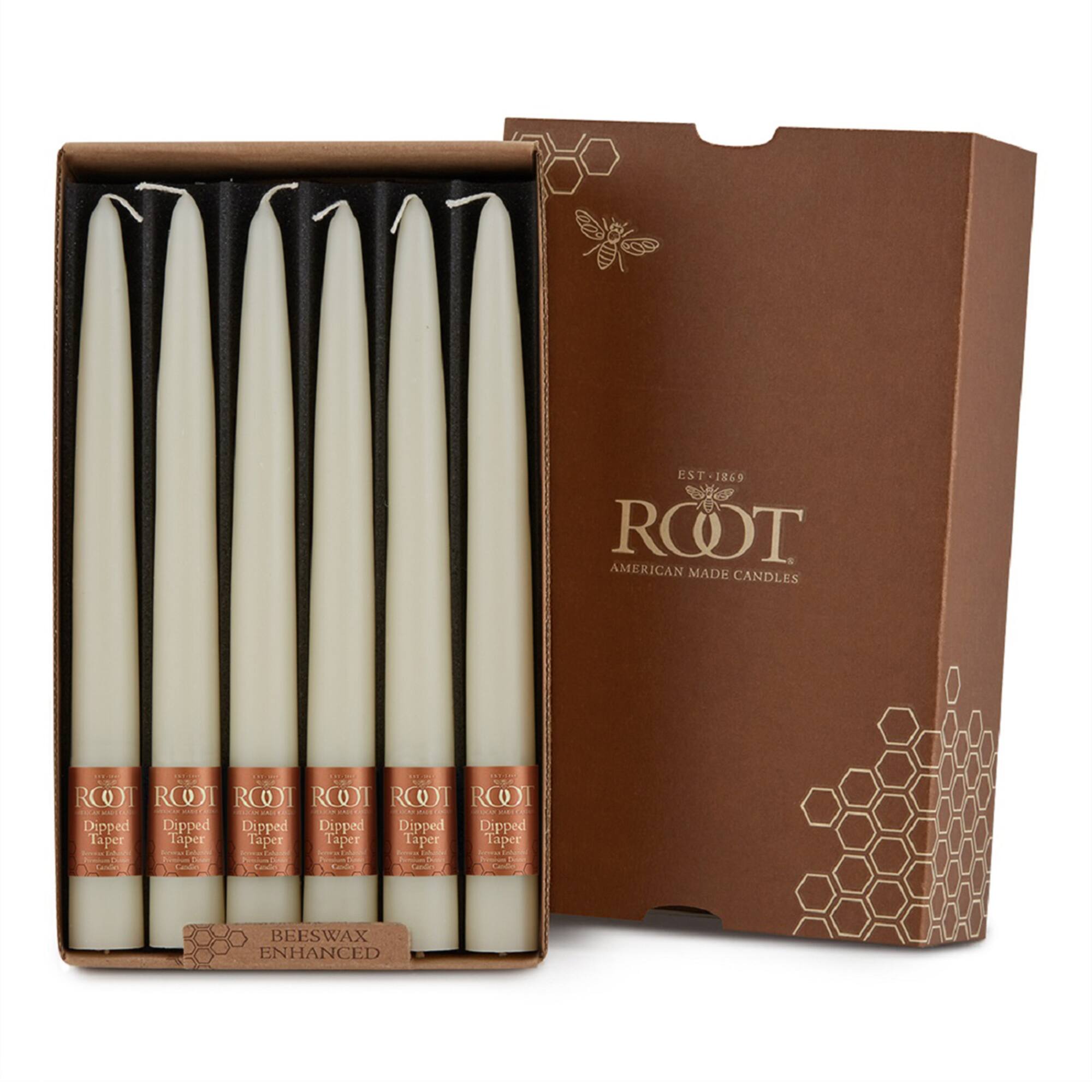 Root Candles 9" Unscented Taper Candles